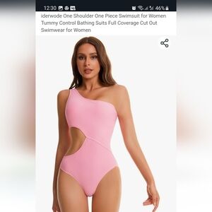 Iderwode pink women s swimming suit